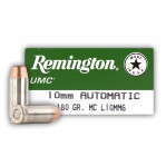 Remington UMC 10mm Auto Ammunition - 500 Rounds of 180 Grain MC