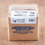 .356" Berry's 9mm Luger Bullets - 1000 Qty - 124 Grain Hollow Base Round Nose Thick Plate