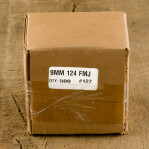 .355" Zero 9mm Luger Bullets - 500 Qty - 124 Grain Full Metal Jacket
