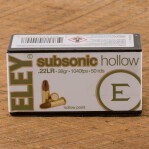Eley Subsonic 22 LR Ammunition - 500 Rounds of 38 Grain LHP