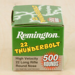 Remington 22 Thunderbolt 22 LR Ammunition - 500 Rounds of 40 Grain LRN