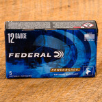 Federal Power-Shok 12 Gauge Ammunition - 5 Rounds of 2-3/4" 00 Buckshot