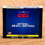 CCI 38 Special/357 Magnum Ammunition - 10 Rounds of 100 Grain #9 Shot