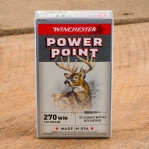 Winchester Power-Point 270 Win Ammunition - 20 Rounds of 130 Grain SP