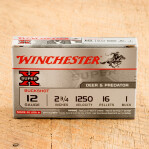 Winchester Super-X 12 Gauge Ammunition - 250 Rounds of 2-3/4" #1 Buck