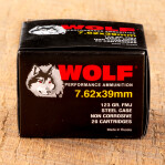 Wolf 7.62x39 Ammunition - 1000 Rounds of 122 Grain FMJ