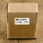 .355" Zero 9mm Luger Bullets - 500 Qty - 115 Grain Jacketed Hollow-Point