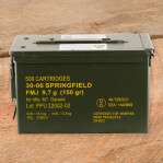 Prvi Partizan M1 Garand 30-06 Ammunition in Ammo Can - 500 Rounds of 150 Grain FMJ