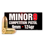 Eley Minor9 9mm Ammunition - 50 Rounds of 124 Grain FMJ