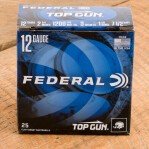 Federal Top Gun 12 Gauge Ammunition - 250 Rounds of 2-3/4” 1-1/8 oz #7.5 Shot