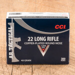 CCI AR-Tactical 22 LR Ammunition - 300 Rounds of 40 Grain CPRN