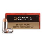 Federal Vital-Shok 10mm Auto Ammunition - 20 Rounds of 180 Grain Trophy Bonded JSP