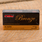 PMC 32 ACP Ammunition - 50 Rounds of 60 Grain JHP