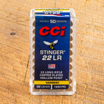 CCI Stinger 22 LR Ammunition - 500 Rounds of 32 Grain CPHP
