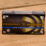 Federal Premium Law Enforcement 40 S&W Ammunition - 50 Rounds of 180 Grain HST JHP