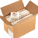 Tan Target Pasters - 40000 Count - 7/8" Boxed Square Adhesive Pasters