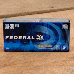 Federal Power-Shok 30-30 Win Ammunition - 20 Rounds of 150 Grain SP FN