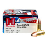 Hornady American Gunner 9mm Ammunition - 25 Rounds of 115 Grain XTP