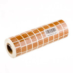 Tan Target Pasters - 10000 Count - 7/8" Unboxed Square Adhesive Pasters