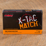 PMC Sierra X-TAC Match 308 Winchester Ammunition - 20 Rounds of 168 Grain OTM