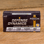 Fiocchi 357 Magnum Ammunition - 50 Rounds of 158 Grain JHP