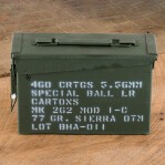 Black Hills 5.56x45 Ammunition - 460 Rounds of 77 Grain OTM Mk 262 MOD 1-C in Ammo Can