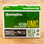 Remington UMC 40 S&W Ammunition - 1000 Rounds of 180 Grain MC