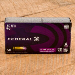 Federal Syntech Training Match 45 ACP Ammunition - 50 Rounds of 230 Grain Total Synthetic Jacket