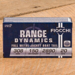 Fiocchi 308 Winchester Ammunition - 200 Rounds of 150 Grain FMJ