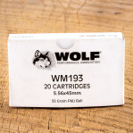 Wolf Gold 5.56x45 Ammunition - 1000 Rounds of 55 Grain FMJ