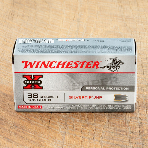 Winchester Personal Protection 38 Special +P 125 Grain JHP - 500