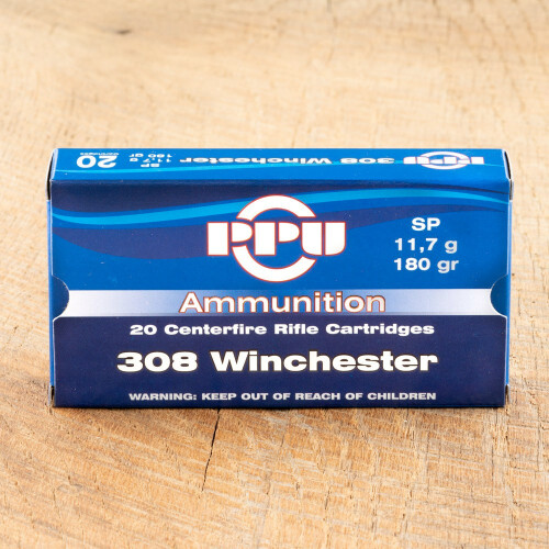 Prvi Partizan 308 Winchester 180 Grain SP - 20 Rounds